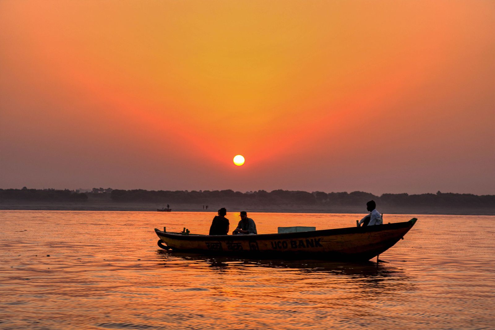 Sunset Boatride on the spiritual River Ganges